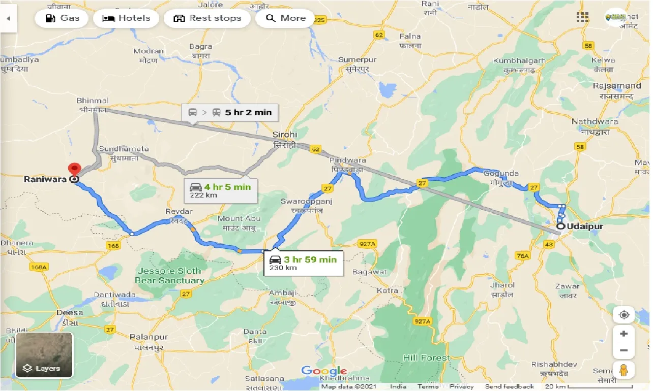 udaipur-to-raniwara-one-way