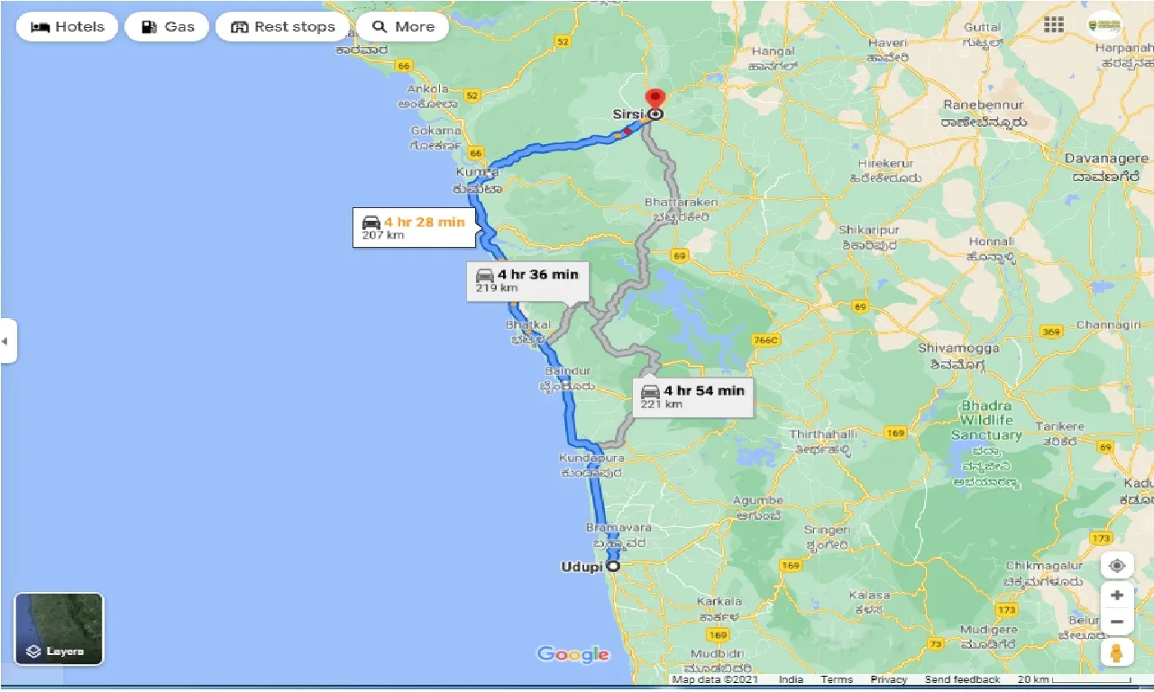 udupi-to-sirsi-one-way