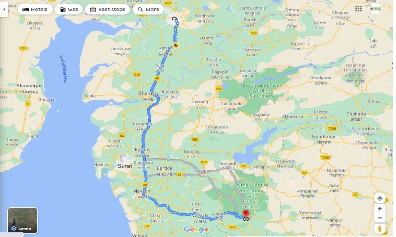 vadodara-to-ahwa-round-trip