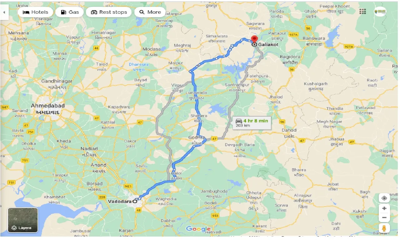 vadodara-to-galiakot-one-way