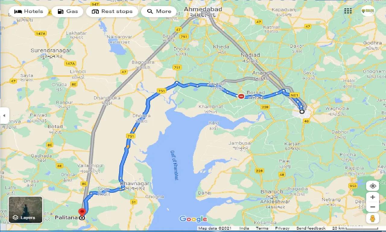 vadodara-to-palitana-round-trip