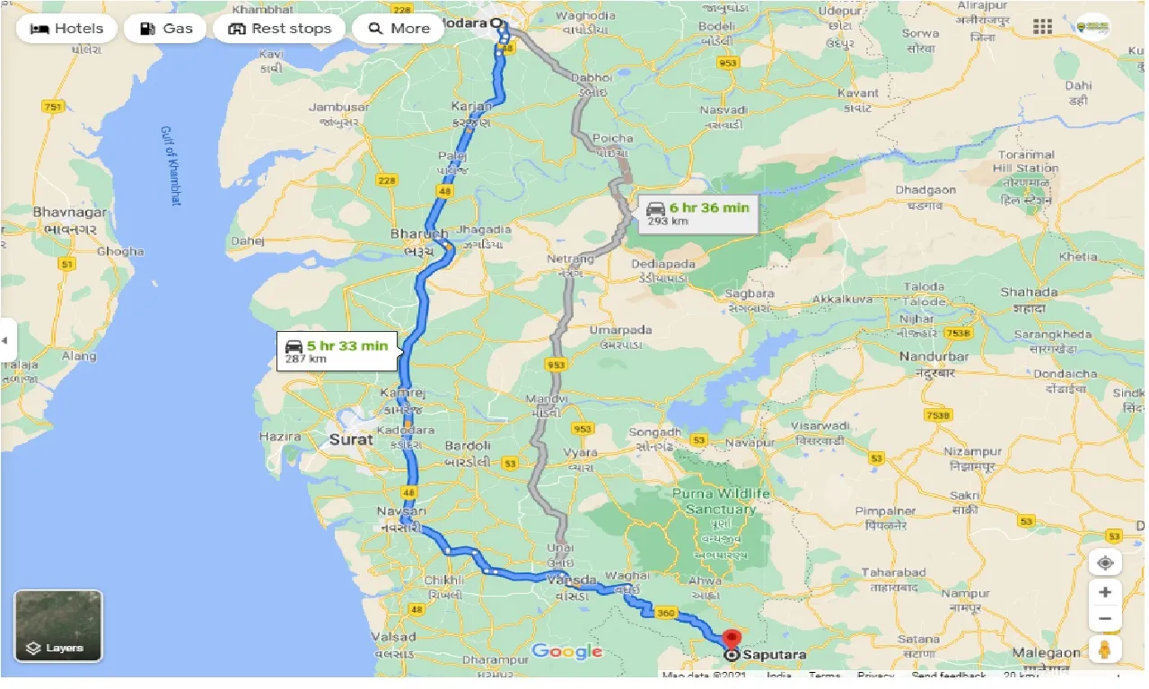 vadodara-to-saputara-round-trip