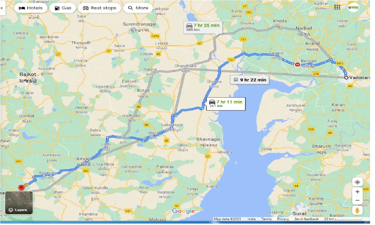 vadodara-to-visavadar-one-way