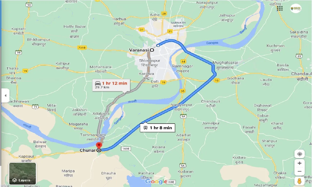 varanasi-to-chunar-one-way