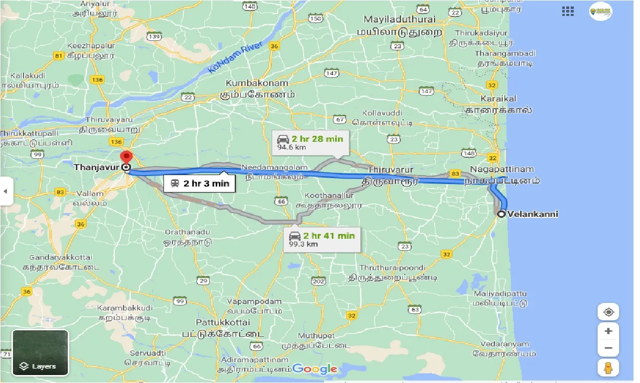 velankanni-to-thanjavur-one-way