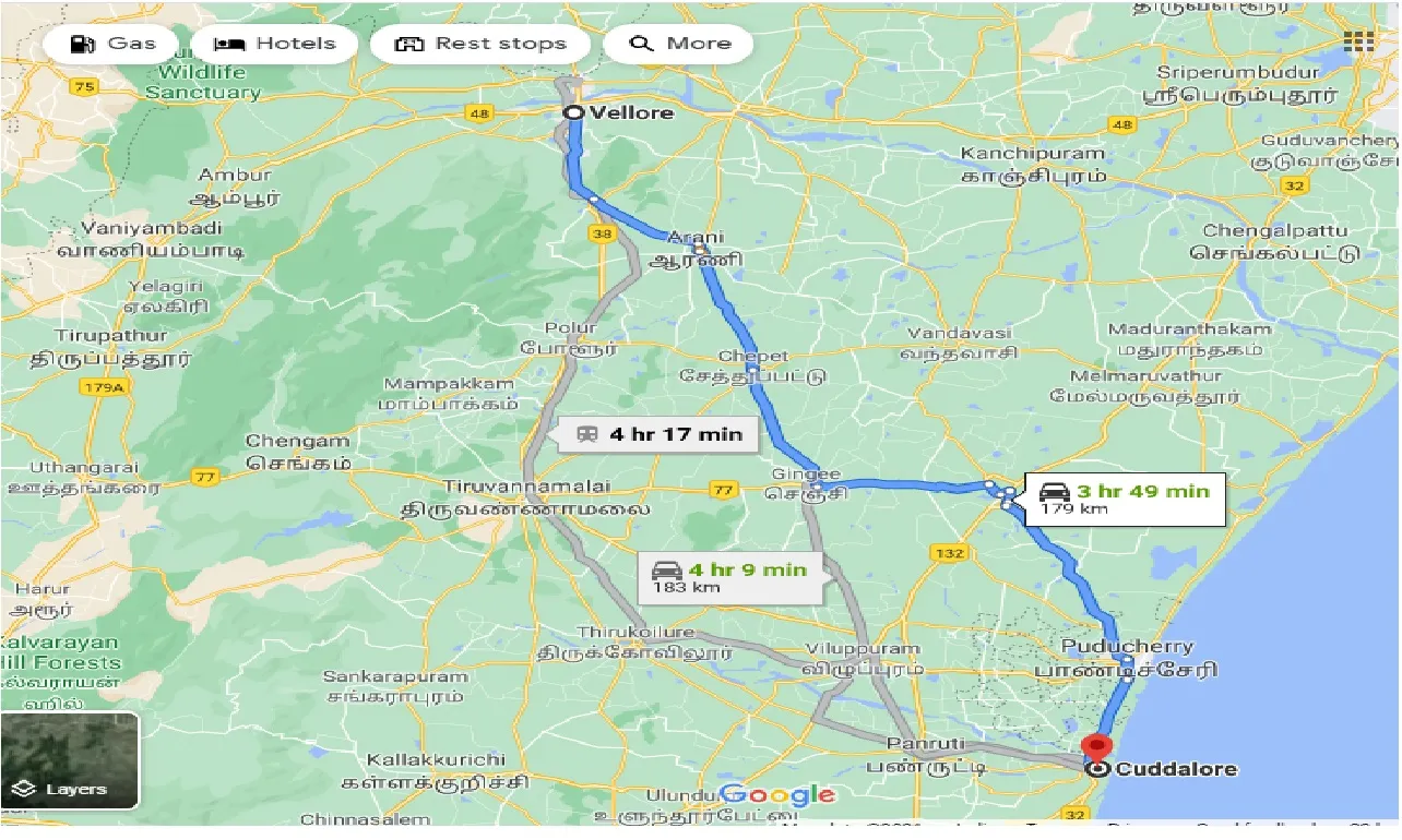 vellore-to-cuddalore-one-way