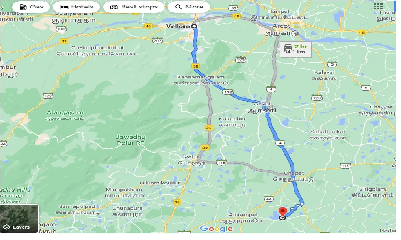 vellore-to-malaiyanur-one-way