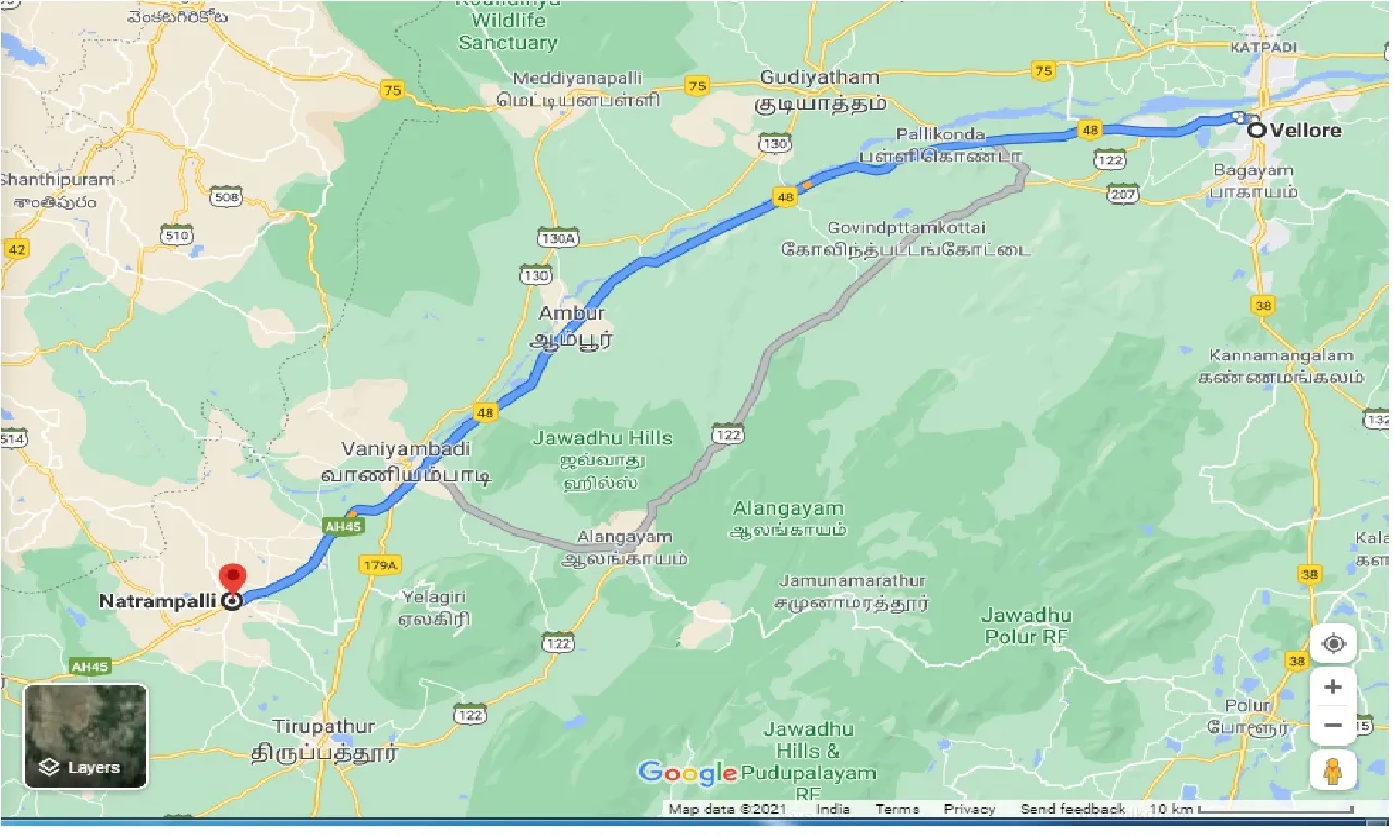 vellore-to-natrampalli-one-way