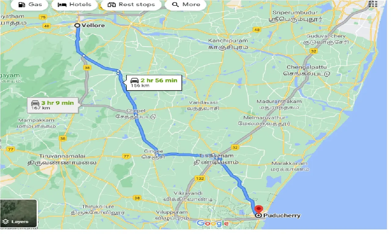 vellore-to-puducherry-one-way