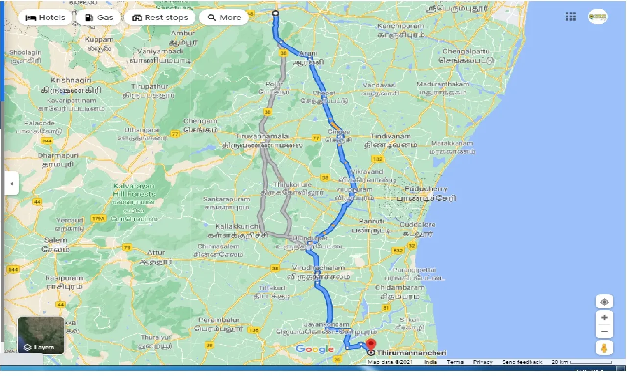 vellore-to-thirumanancher-outstation