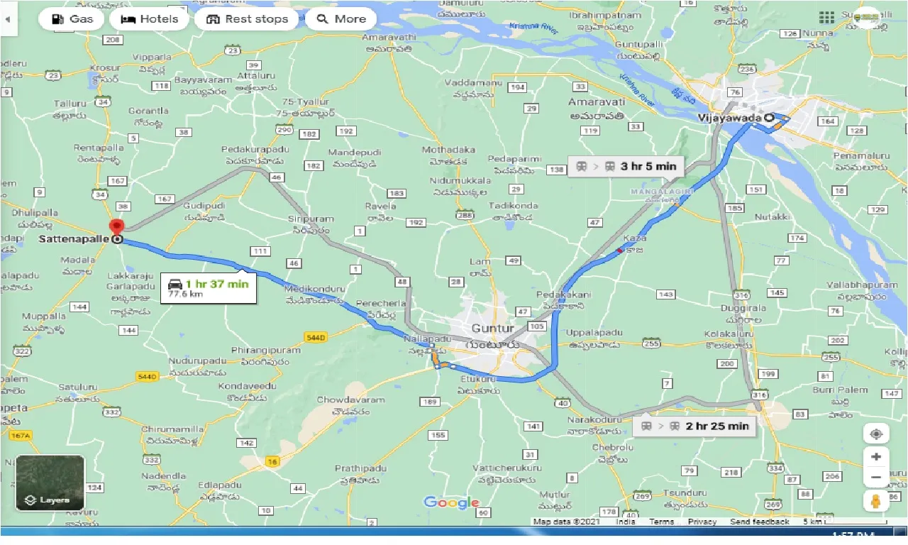 vijaywada-to-sattenapalle-one-way