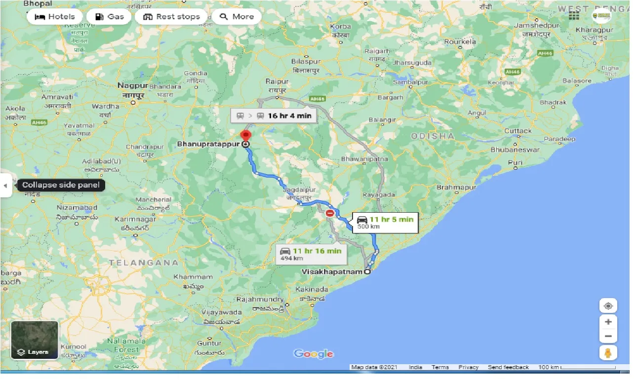 visakhapatnam-to-bhanupratappur-one-way