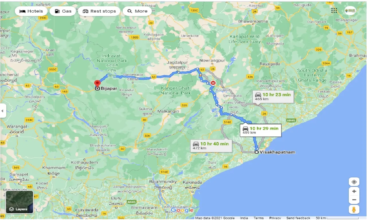 visakhapatnam-to-bijapur-chhattisgarh-round-trip