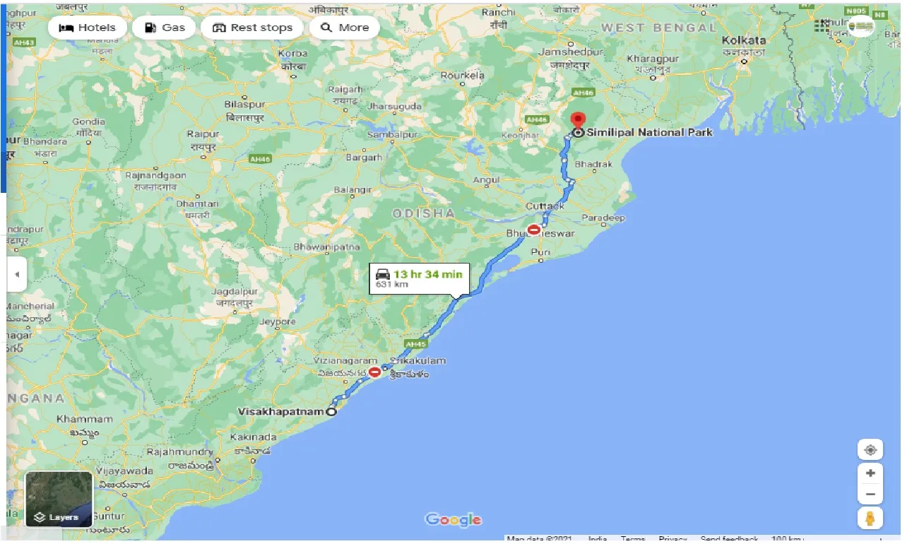 visakhapatnam-to-simlipal-national-park-one-way