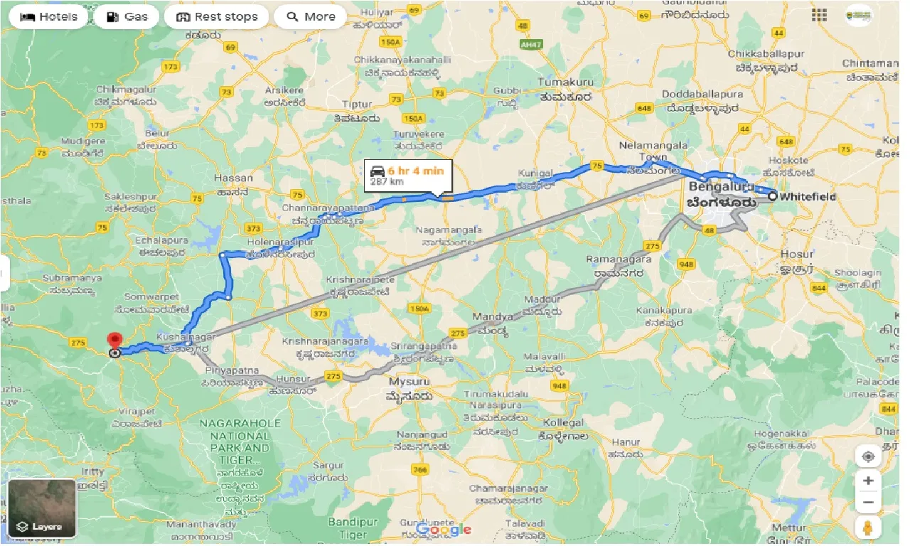 whitefield-to-coorg-one-way