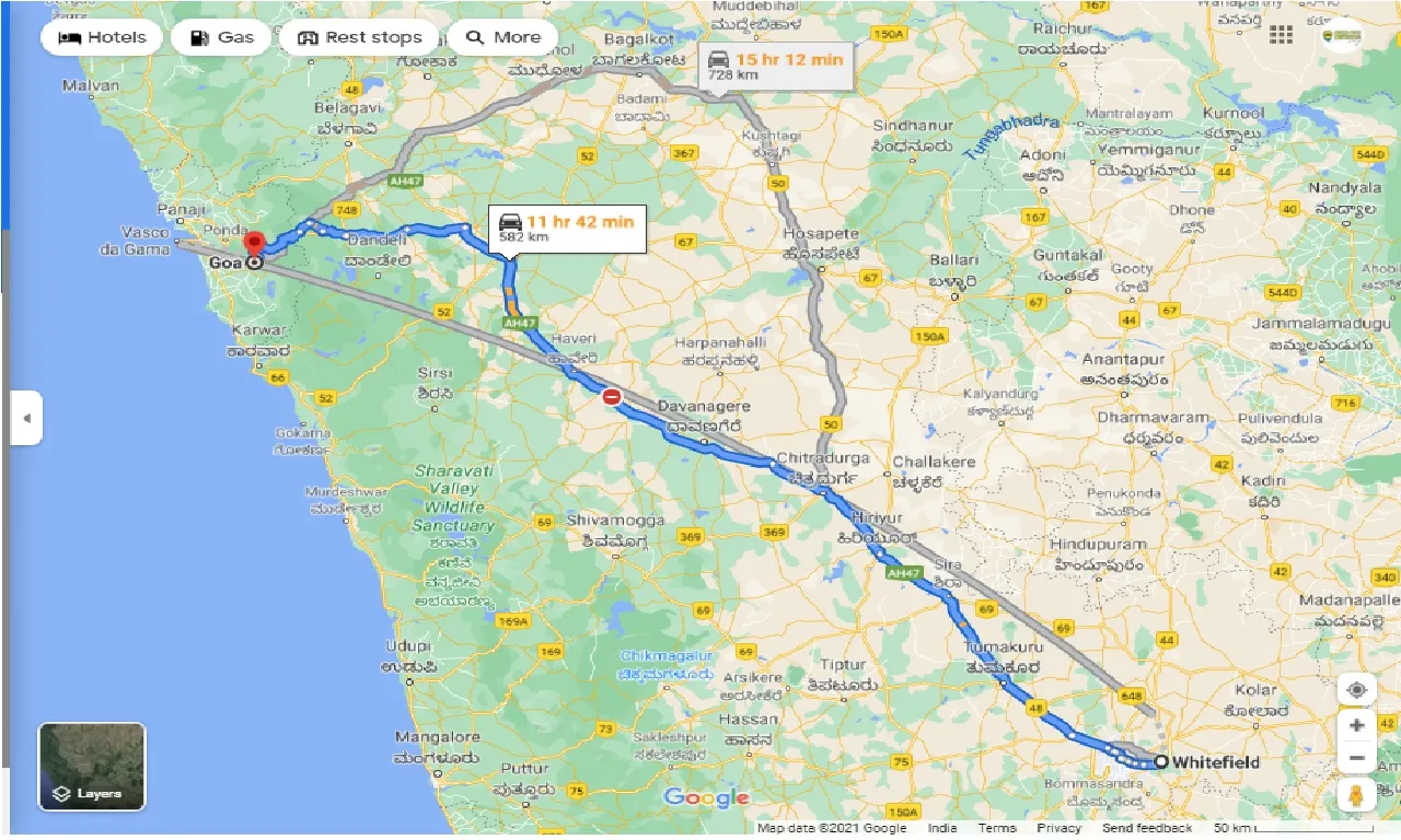 whitefield-to-goa-round-trip