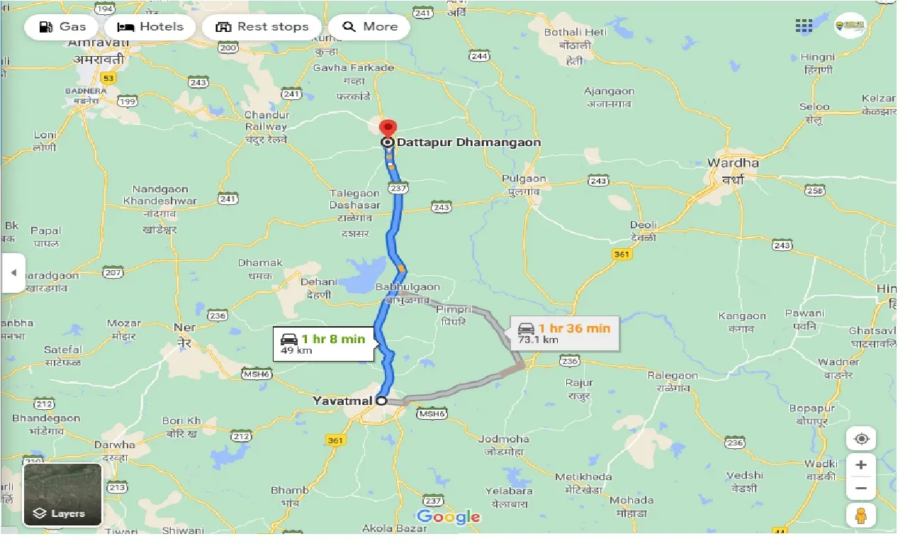 yavatmal-to-dhamangaon-one-way